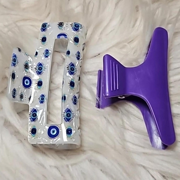 Evil Eye Celestial Hair Claw Clip - Lunar Shield Energy - Picture 5 of 5